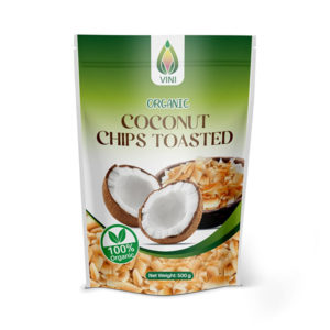 Organic Coconut Chips - Toasted 500g