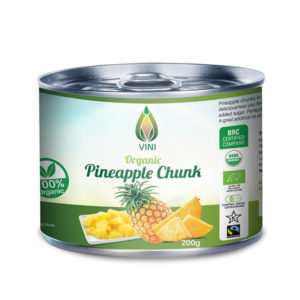 Organic Pineapple chunks 200g